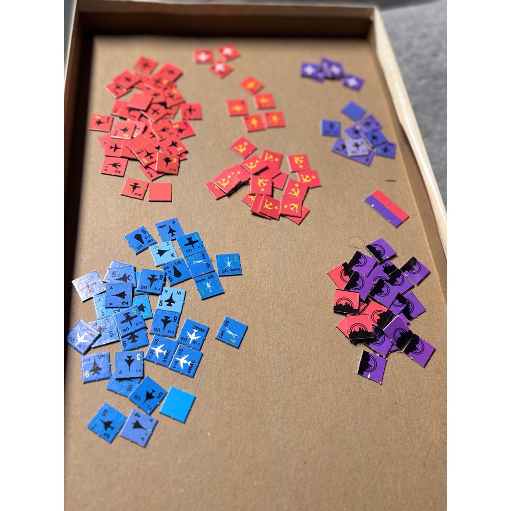 TSR 1989 Red Storm Rising Board Game Replacement Pieces 141 Counters Tom Clancy